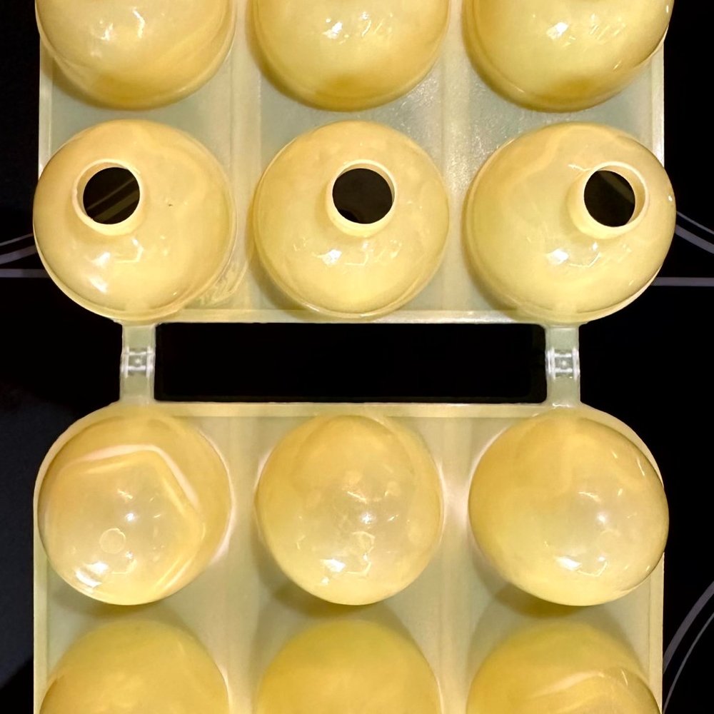 NEW Jello Jell-O Jigglers Easter Egg Mold Maker YELLOW SMOOTH design